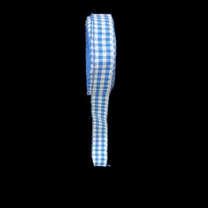 Gingham Ribbons 12 mm - Blue