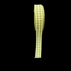 Gingham Ribbons 12 mm - Light Green