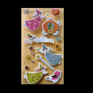 Self Adhesive Scrap Booking Sticker - Fairy And Stars