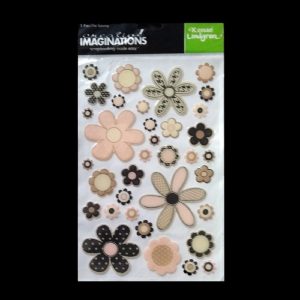 Self Adhesive Imaginations Stickers - Flowers