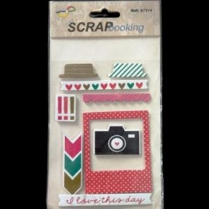 Self Adhesive Scrapbooking Stickers - I Love This Day