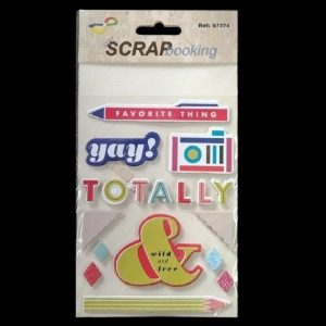 Self Adhesive Scrapbooking Stickers - Favourite Thing