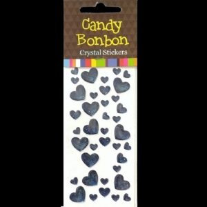 Candy Bonbon Crystal Stickers - Hearts