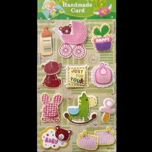 Hand Made Card Stickers - Baby Theme