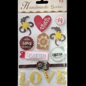 Handmade Stickers - Love Forever