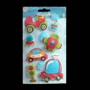 Self Adhesive Scrap Booking Sticker - Variety Of Vehicles