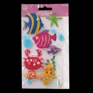 Self Adhesive Scrap Booking Sticker - Fish Theme