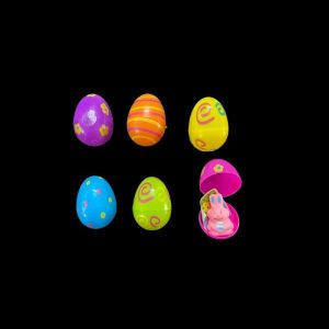 Bright Toy Filled Patterned Easter Eggs