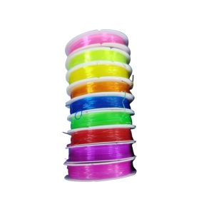 Mixed Colour Elastic Cord String Roll - 0.8 mm