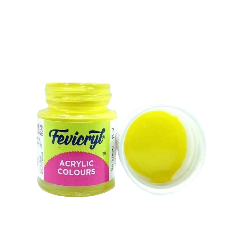 Fevicryl Acrylic Paint - Lemon Yellow