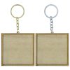 MDF Key Chains Set - Square