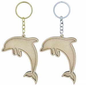 MDF Key Chains Set - Dolphin