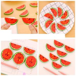 Cute Mini 3D Watermelon Erasers