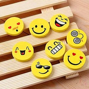 Cute Mini Smiley Face Erasers