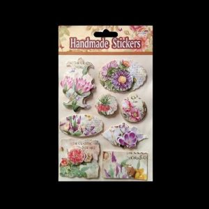 Handmade Stickers - Classic Flowers