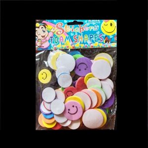 Foam Stickers - Round Smiley Face