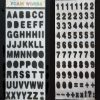Foam Stickers Alphabets And Numbers - Black