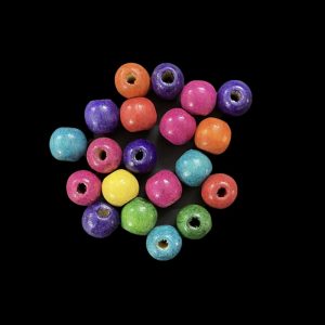 Mixed Colour Round Shape Wooden Beads 14 mm