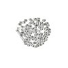 Acrylic Square Alphabet Beads - Antique Silver