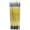 Round Synthetic Hair Short Handle Painting Brushes - Size 2