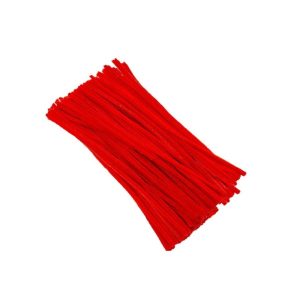 Chenille Stems or Pipe Cleaners - Red