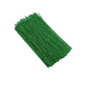 Glitter Chenille Stems or Pipe Cleaners - Green