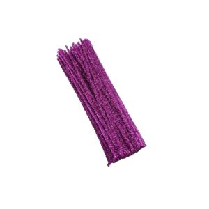 Glitter Chenille Stems or Pipe Cleaners - Purple