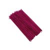 Glitter Chenille Stems or Pipe Cleaners - Dark Pink - Per Pack 10 Pieces