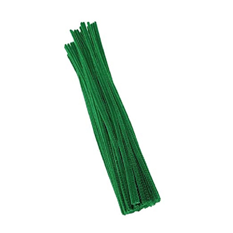 Chenille Stems or Pipe Cleaners – Green – Connect4Sale