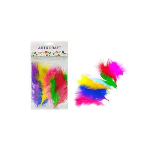 Pack Of Small Mixed Color Feathers