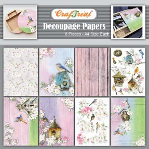 Craftreat Decoupage Paper - Bird Houses