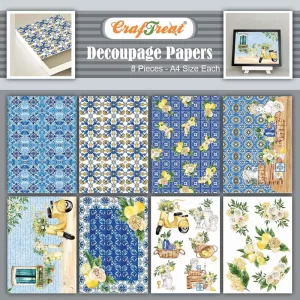 Craftreat Decoupage Paper - Mediterranean