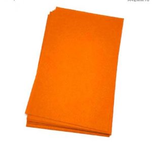 Dark Orange Felt Sheet 1mm - A3