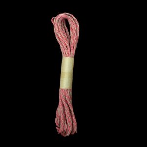 Pink With Natural  Jute Twine