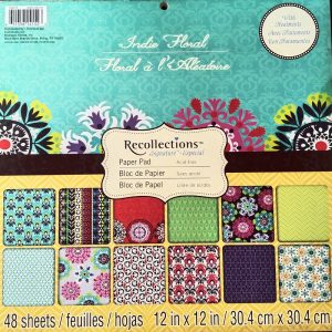 Recollections Signature Indie Floral Paper Pad 12 x 12