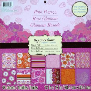 Recollections Signature Pink Pizzazz Paper Pad 12 x 12