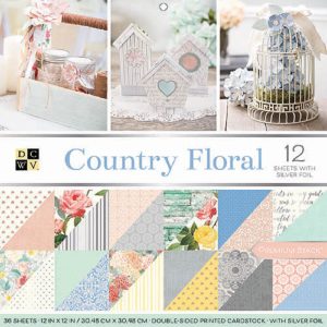 DCWV Country Floral Paper Stack 12 x 12