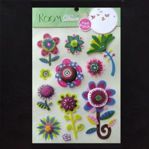 Self Adhesive Room Decor Sticker - Flower Pattern