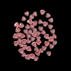 Acrylic Heart Embellishments - Pink