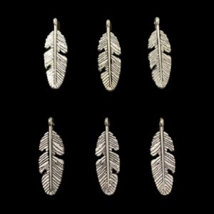 Silver Feather Charm – Style 5