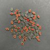 Ellipse Kundan Stones – Red