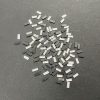 Rectangle Kundan Stones – white