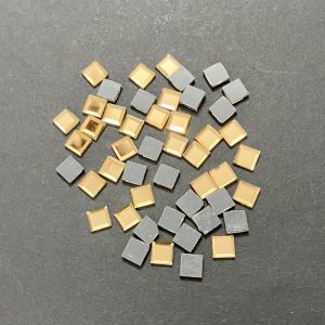 Square Kundan Stones - Gold