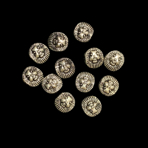 German Silver Lion Spacer beads