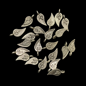 German Silver  Leaf Shape beads - Style 1