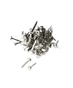 Silver Flat Round Brads