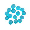 Round Glass Pebbles - Sky Blue