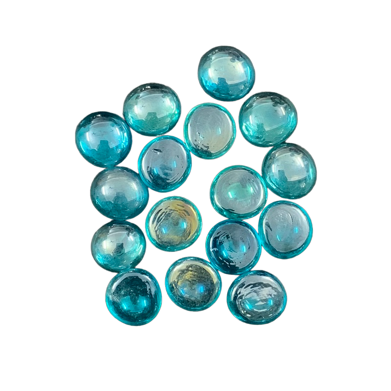 Round Glass Pebbles - Dark Blue