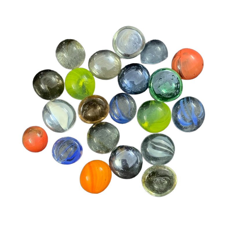 Round Glass Pebbles - Mixed Colour