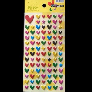 Self Adhesive Petit Stickers -  Heart & Star